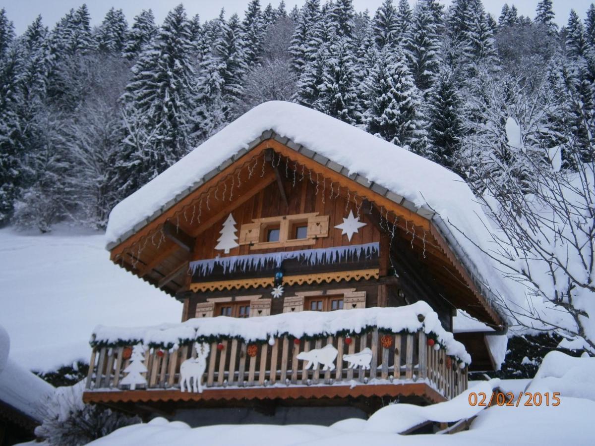 Chalet Fleur Des Neiges Saint-Jean-dʼAulps Exterior foto